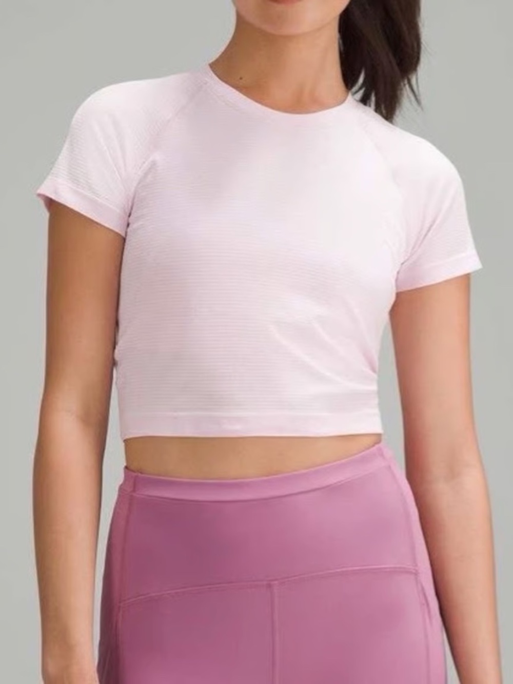 Lululemon Swiftly Tech Cropped Short Sleeve Shirt